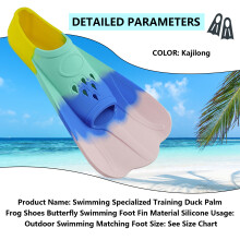 (Macaron, L) Silicone Freediver Fins for Swim Training & Fitness