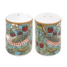 Salt & Pepper Shakers Ceramic W. Morris Strawberry Thief Condiment Pot Cruet 2Pc