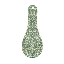 Spoon Rest Melamine William Morris Acorn Green Utensil Spatula Holder Ladle Rest