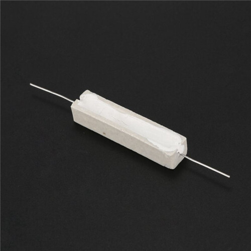 100pcs Wirewound Ceramic Cement Resistor 5 Ohm 10W Watt 5%