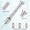 Carving 57-Piece Hand Drill Set, Micro Twist and PCB  Drill Bits for DIY Jewelry Silver 2