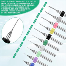 Carving 57-Piece Hand Drill Set, Micro Twist and PCB Drill Bits for DIY Jewelry Silver