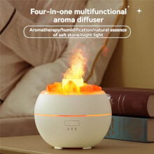 Salt Stone LED Light Humidifier USB Aromatherapy Night Light Mist Air Humidifier for Bedroom Home Desktop Office