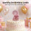 Pink Bowknot Number Birthday Candles 1