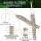 24 Pieces Moss Pole Coir Moss Pole Stick Stackable Plant Stakes Monstera Plant Support Plastic Sphagnum Moss Pole 4