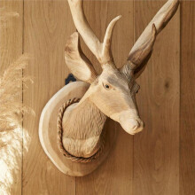 Lot de 12 Supports Muraux pour Tête de Cerf de Style Européen, pour Antilope, avec Kit D'Installation Simple et Facile