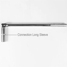 Drive Breaker Bar Wrench Socket 15 Inch Extension Bar 180 Degree Flexible  and Engraved Non-Slip Handle Repair Tool
