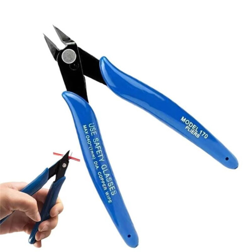 Side Cutting Pliers 5 Inch Side Cutter Clippers Multifunction High Leverage Diagonal Pliers with Ergonomic Handle 1