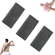 Exfoliating Shower Towel Set, Extra Long Back Scrubber with Dual Texture, Quick Dry TravelFriendly