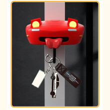 Auto-Schlüsselhalter mit Offenem Scheinwerfer und Licht, Schlüsselaufhänger, Kreative Wandhalterung, Schlüsselhaken für Flur und Eingang, Rot