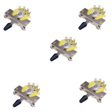 5X Seletor de Chave de Alavanca de 5 Vias de Guitarra Metal para Substituição de Peças de Guitarra EléTrica ST FD