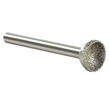 1Pcs Diamond Mounted Point 10-25mm Spherical Concave for Jade Amber Stone Beeswax Grinding 6x16mm