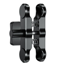 Bras D'Extension en Aluminium de 9 cm pour Rotule de 25 mm, Idéal pour les Supports de Vélo et de Moto, Support de Téléphone et Bras D'Extension