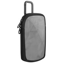 MP3/MP4 Portable Storage Bag with Buckle Dustproof with Convenient Clear Window for Direct Operation Black
