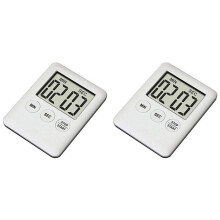 2X LED Digitale Keuken Elektronische Timer Countdown Medicatie Herinnering Keuken Timer Draagbaar