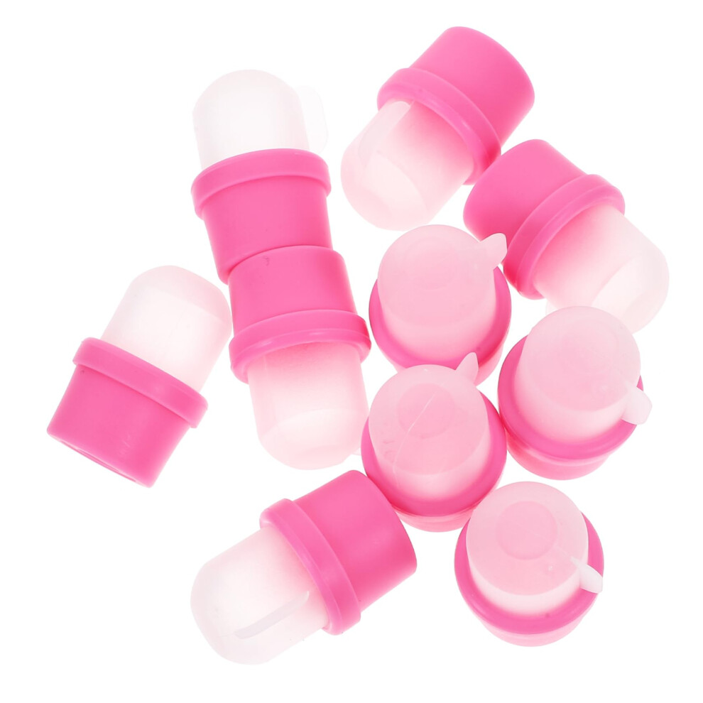 20pcs Nail Polish Remover Clips Gel Nail Soak Off Caps Reusable Nail Protection Covers