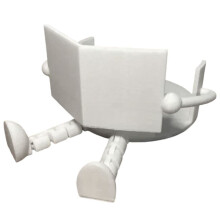 News Reading Scroll Companion - 3D-Printad Unik Toalettpappershållare, Ger Ditt Badrum Roligare, Lämplig för Badrum