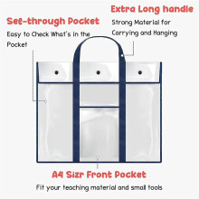 3Pack Poster Storage Bag (29x24Inch) Bulletin Board Holder Art Portfolio Container for Teachers Classroom Organization