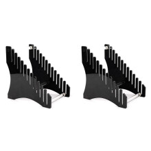 2X Vinyl Record Storage Holder Vinyl IP Records Stand - Album Storage Organizer Display Stand Book Display Stand