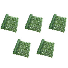 5X Artificial Plant Fence Green Leaf Fence Panels Privacy Fence Screen for Home Garden Yard Decoration Outdoor