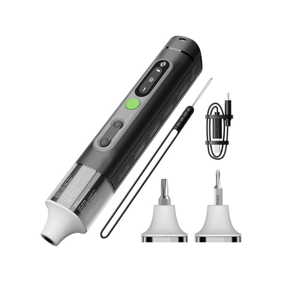 Cordless Screwdriver,Compatible With1/4In And 4Mm Hex Bits,4 Torque Levels,3 Lighting Modes,1500Mah Rechargeable Battery 4711115466655