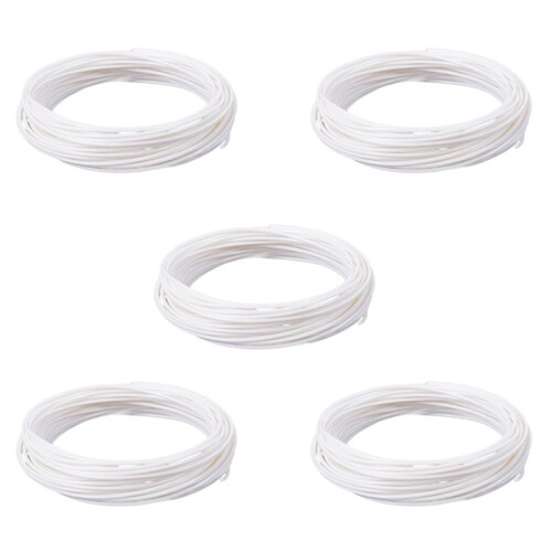 5X 3D Printer Pen Filament 1.75mm PLA 10m(White PLA)