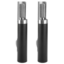 2X Portable Electric Fish Scraper Waterproof Fish Scale Remover Scraping Fish Scales Tools Fish Scale Cleaner Black