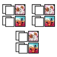 18 Pack Diamond Painting Frame, Painting Picture Frame 25x25cm, Magnetic Picture Frame for Diamond Painting Pictures