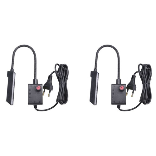 2X Dimmable 30 LED Sewing Machine Light Sewing Lighting for Workbench Lathe Drill Press Flexible Arm Work Lamp EU Plug 1
