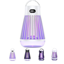 Mosquito Killer Lamp J3 White – USB Rechargeable Waterproof Bug Zapper Light for Home Garden Camping