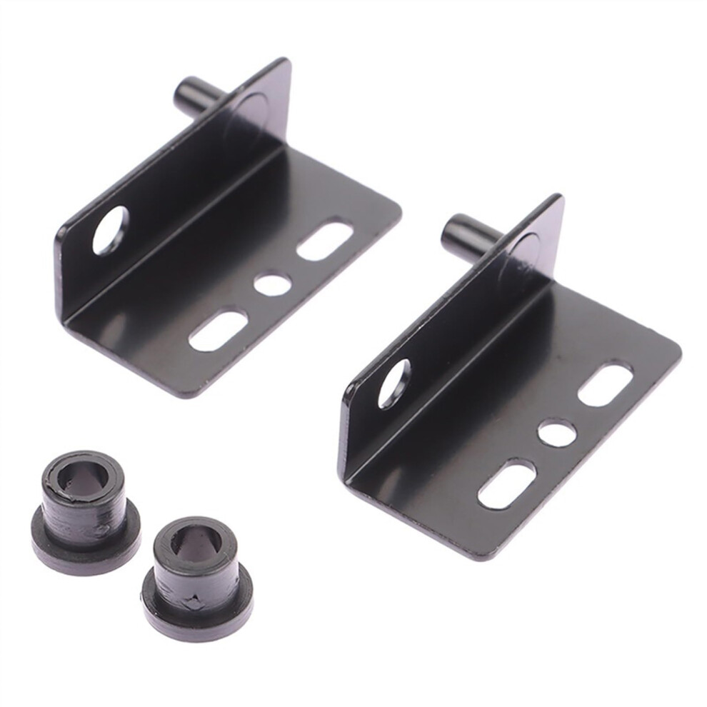 2Pcs Black Concealed Cabinet Hinges Durable Metal Invisible Door Hinges For Wooden Wardrobe Furniture 9073542517696