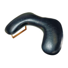Nail Hand Rest Ergonomic U Shape Support Waterproof PU Leather with Gold Legs for Manicure
