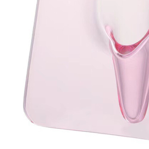 Transparent Red Resin Vase 2