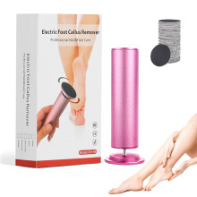Electric Foot Callus Remover with Adjustable Speed, 60 Discs and 360 Rotation Head, Pink