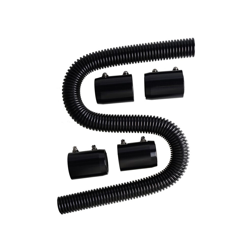 Car Radiator Hose Stainless Steel Radiator Flexible Coolant Hose Set With Cap Clamp Universal Car Parts 48Inch 6033882079271