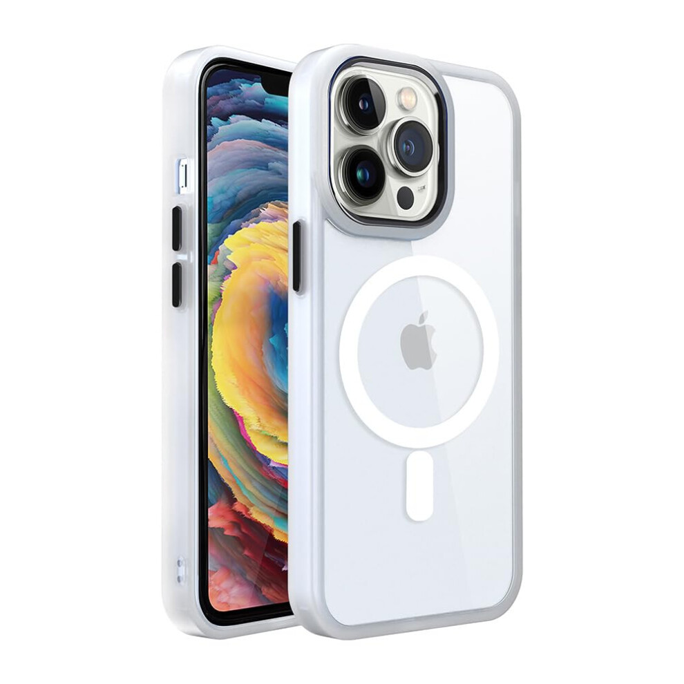 Clear Case Compatible With Magsafe For Iphone 14 Pro 6.1 Inch, Magnetic Alignment Design, Raised Edge And Antiyellowing Slim Transparent Cover 9073542611424