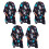 Kids Hair Cutting Cape Waterproof Full Coverage Adjustable Neck Astronaut Print 5 Pack 1