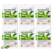 Hand Mask Gloves 6PCS Deep Hydration Spa Treatment for Dry Cracked Hands Exfoliating Softness