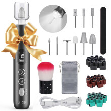 Electric Nail Drill Cordless 10Speed with LED Light LCD Display for Manicure Pedicure Acrylic Nails