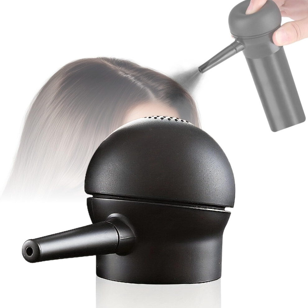 Black Hair Fiber Applicator Spray Pump Nozzle For Precision Hairline Coverage And Natural Uniform Finish