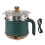 Electric Hot Pot 1.8L 600W Green, Multi-Function Cooker with Steam 3