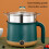 Electric Hot Pot 1.8L 600W Green, Multi-Function Cooker with Steam 12