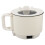 600W 1.8L Mini Electric Cooker with Steaming Basket, White 14