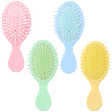 Travel Hair Brush Set with Gentle Detangling Bristles, Compact Mini Paddle for All Hair Types