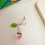Phone Lanyard Strap Strawberry Leaf Pattern Phone Chain for iPhone and Android 5