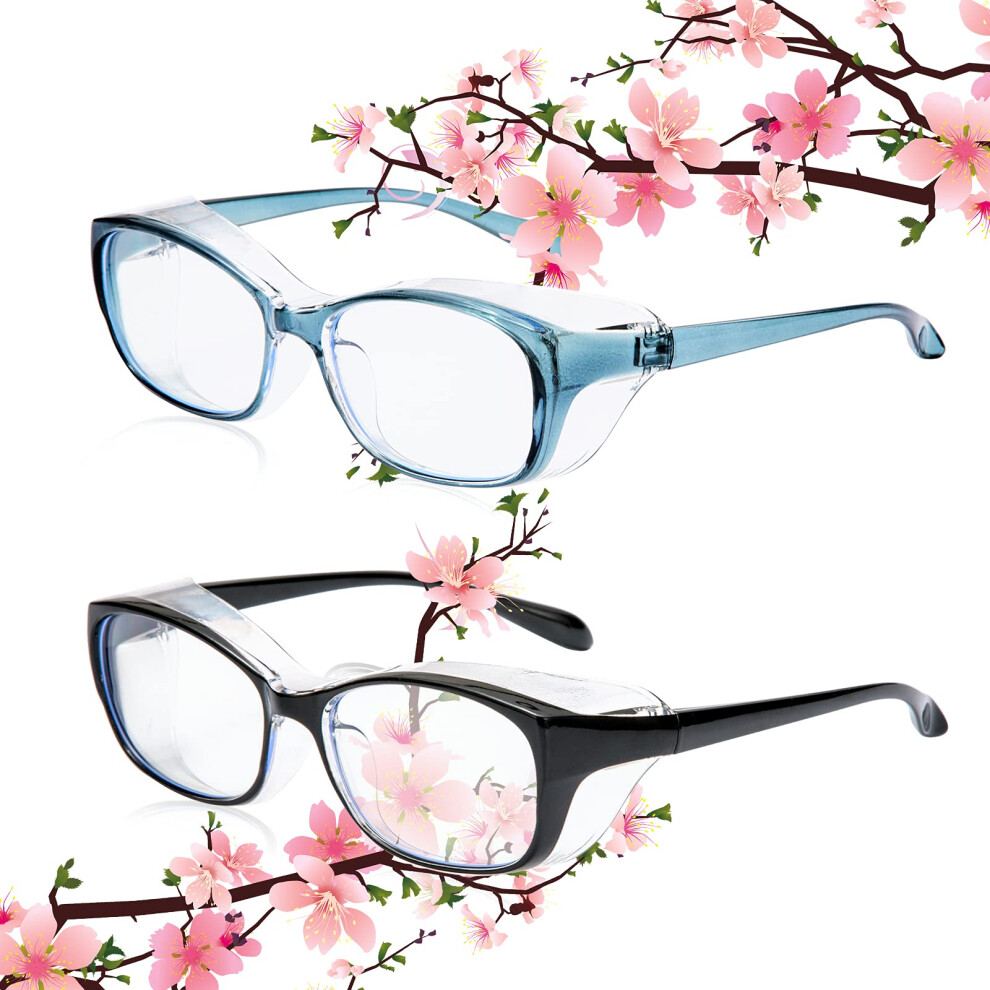 Anti Fog Safety Goggles With Side Shields Uv400 Blue Light Blocking Protective Eyewear For Women 9169991477220
