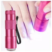 UV LED Nail Lamp with Soft Silicone Head, BatteryPowered Handheld Light for Quick Nail Art Drying