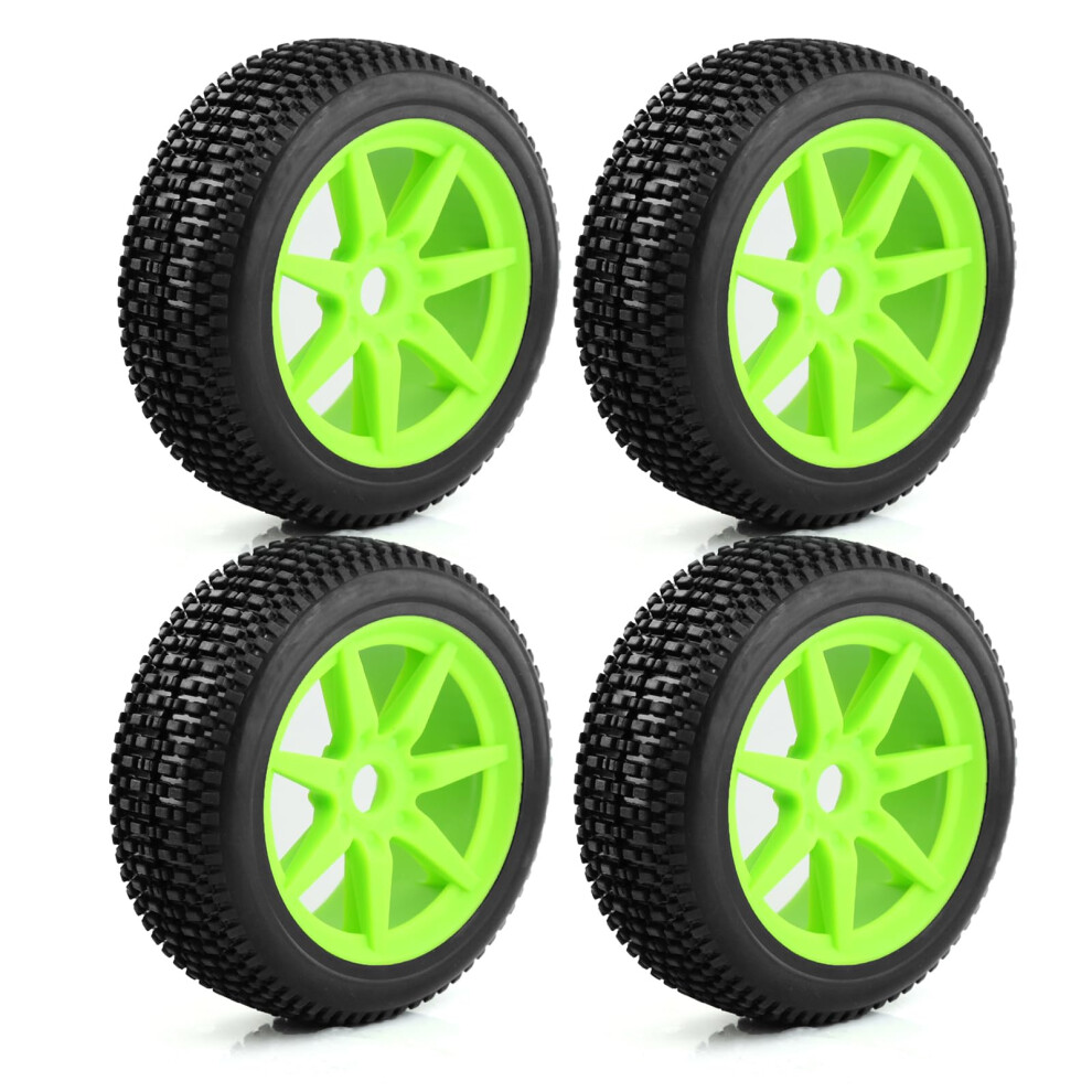 4.6 Inch Premounted Rc Tires 1/8 Scale 17Mm Hex Offroad Durable Wheels For Arrma Typhon Upgrades (Green) Green 9169991478258