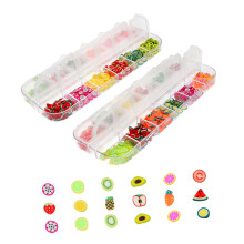Nail Art Decorations Polymer Clay Nail Slices with EyeCatching Fruit Shapes for Manicure and Crafts