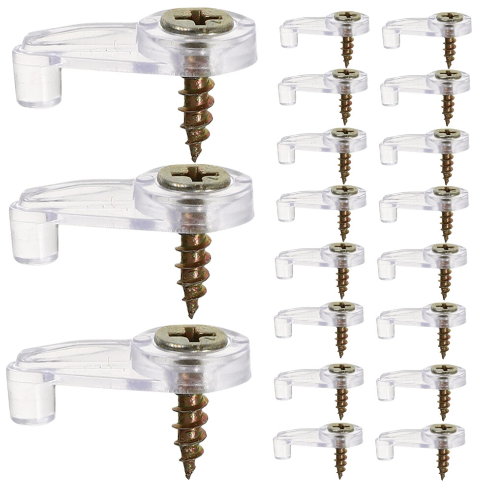 50 Pcs Mirror Clips With Screws For Secure Glass Mounting, Low Profile Retainers For Bathroom And Cabinets 9169991478760